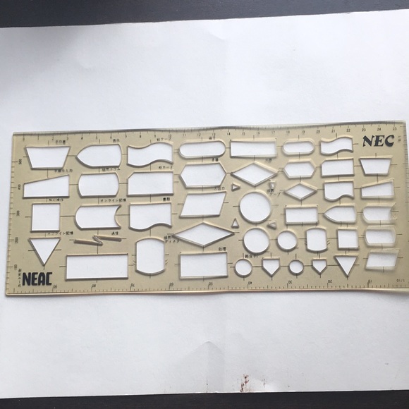(6) IBM NEC computer flowchart templates bundle - Picture 2 of 7